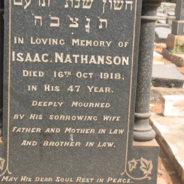 NATHANSON Isaac -1918