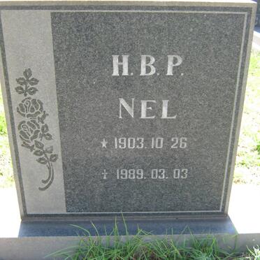 NEL H.B.P. 1903-1989