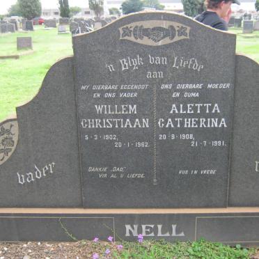 NELL Willem Christiaan 1902-1962 &amp; Aletta Catherina 1908-1991