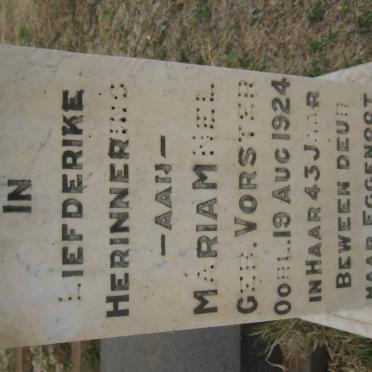 NEL Mariam nee VORSTER -1924
