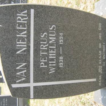 NIEKERK Petrus Wilhelmus, van 1938-1994