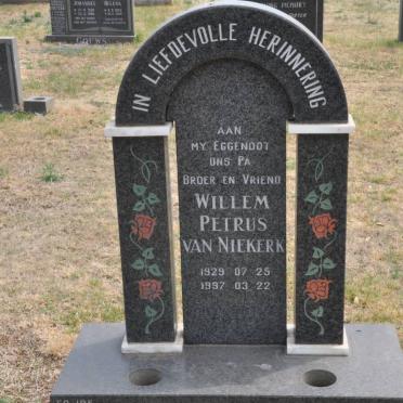 NIEKERK Willem Petrus, van 1929-1997