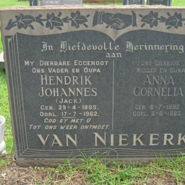 NIEKERK Hendrik Johannes, van 1889-1962 &amp; Anna Cornelia 1898-1983