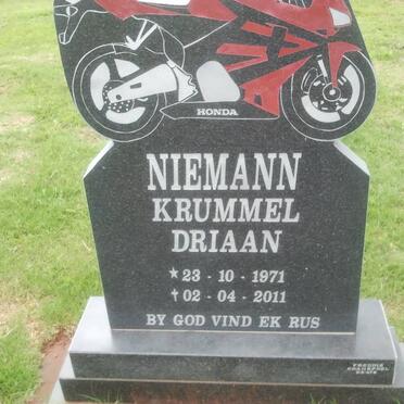 NIEMANN Krummel Driaan 1971-2011