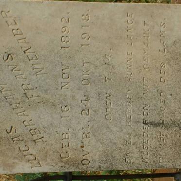 NIENABER Lucas Abraham Frans 1892-1918