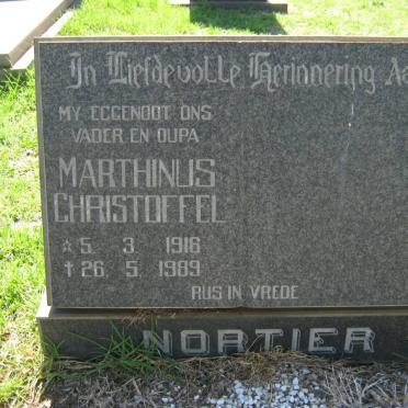 NORTIER Marthinus Christoffel 1916-1989