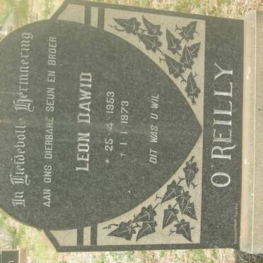 O'REILLY Leon Dawid 1953-1973