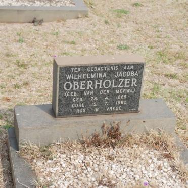 OBERHOLZER Wilhelmina Jacoba nee VAN DER MERWE 1885-1982
