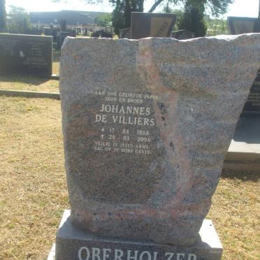 OBERHOLZER Johannes De Villiers 1958-2006