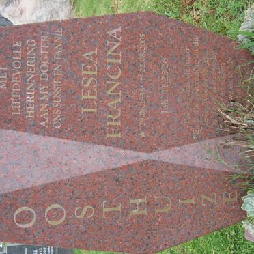 OOSTHUIZEN Lesea Francina 1958-2005