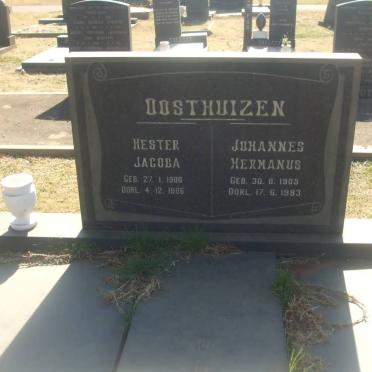 OOSTHUIZEN Johannes Hermanus 1905-1983 &amp; Hester Jacoba 1906-1986