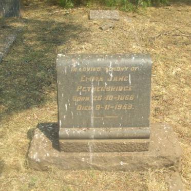 PETHERBRIDGE Emma Jane 1866-1959