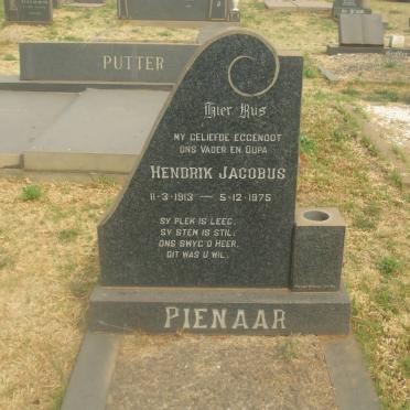 PIENAAR Hendrik Jacobus 1913-1975