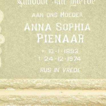 PIENAAR Anna Sophia 1893-1974