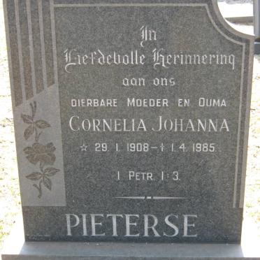 PIETERSE Cornelia Johanna 1908-1985
