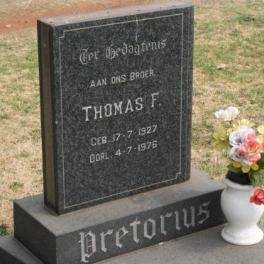 PRETORIUS Thomas F. 1927-1976