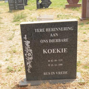 PRETORIUS Koekie 1935-1999