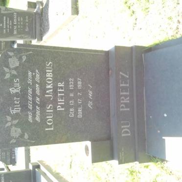 PREEZ Louis Jakobus Pieter, du 1932-1987