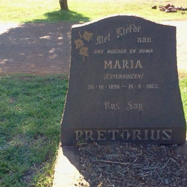 PRETORIUS Maria nee ESTERHUIZEN 1896-1963