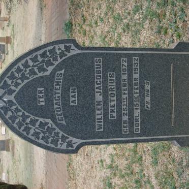 PRETORIUS Willem Jacobus 1872-1932