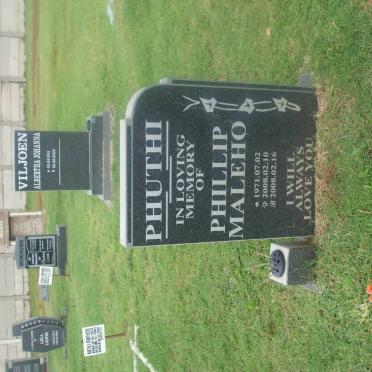 PHUTHI Phillip Maleho 1971-2008