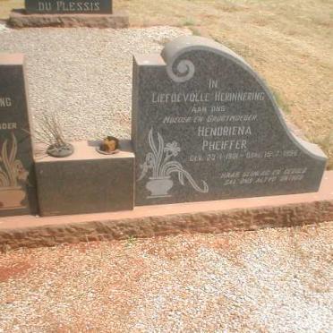 PHEIFFER Nicolaas Georg 1894-1966 &amp; Hendriena 1901-1996