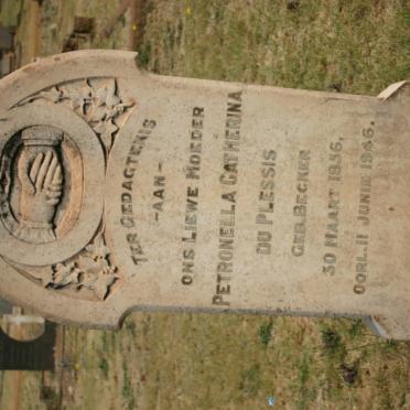 PLESSIS Petronella Catherina, du nee BECKER 1856-1946