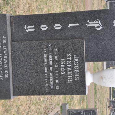 PLOOY Jacobus Stefanus, du 1945-1981