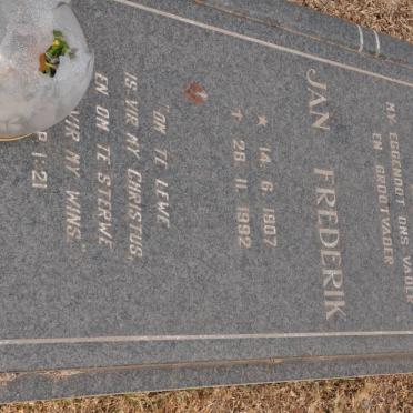 PLOOY Jan Frederik, du 1907-1992