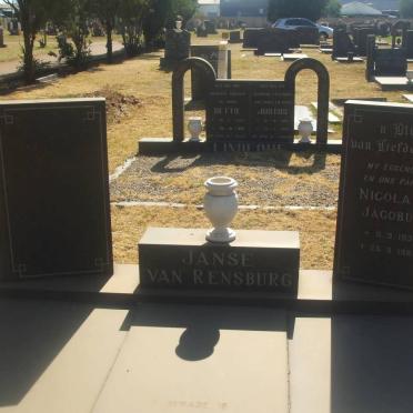 RENSBURG Nicolaas Jacobus, Janse van 1937-1984