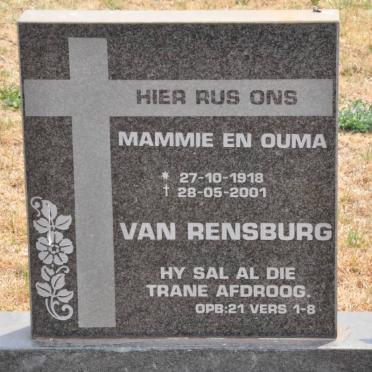 RENSBURG ?, van 1918-2001