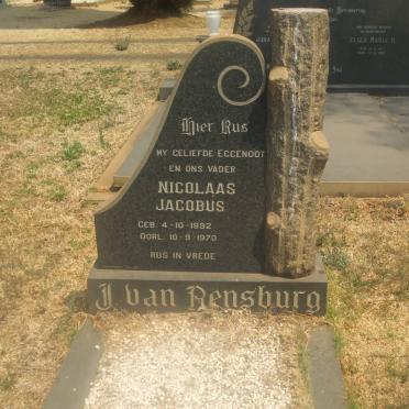 RENSBURG Nicolaas Jacobus, J. van 1892-1970