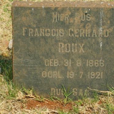 ROUX Francois Gerhard 1866-1921