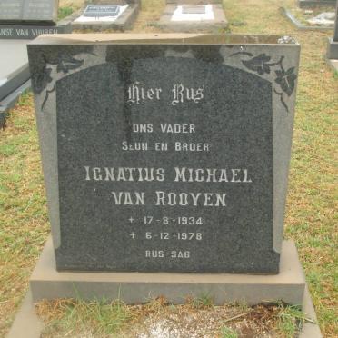 ROOYEN Ignatius Michael, van 1934-1978