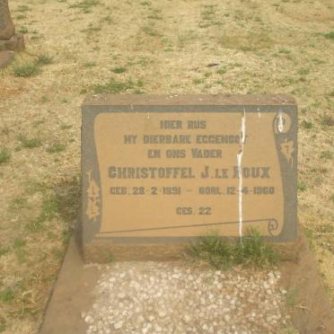 ROUX Christoffel J., le 1891-1960