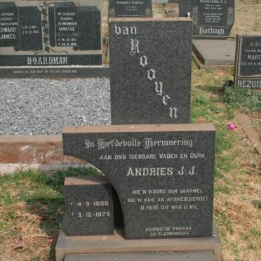 ROOYEN Andries J.J., van 1898-1973