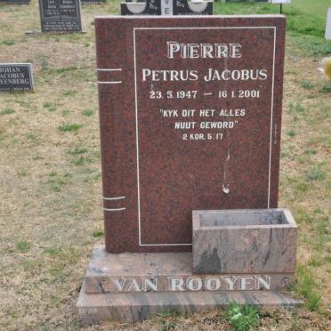 ROOYEN Pierre Petrus Jacobus, van 1947-2001