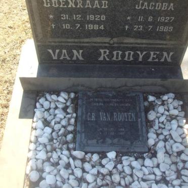 ROOYEN Johan Coenraad, van 1920-1984 &amp; Wilhelmina Jacoba 1927-1989 :: VAN ROOYEN C.R. 1948-2007