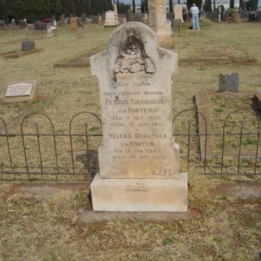 ROOYEN Petrus Theodorus, van 1837-1915 &amp; Helena Dorothea 1843-1915