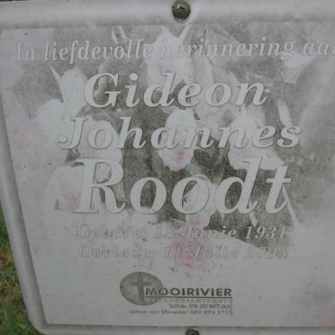 ROODT Gideon Johannes 1931-2005