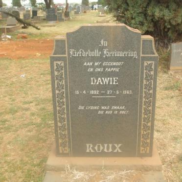 ROUX Dawie 1892-1963