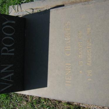 ROOY Henri Charles, van 1911-1987