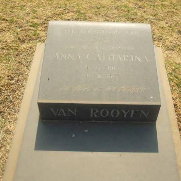 ROOYEN Anna Catharina, van 1913-1987