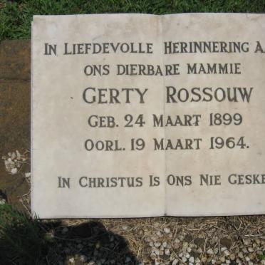 ROSSOUW Gerty 1899-1964