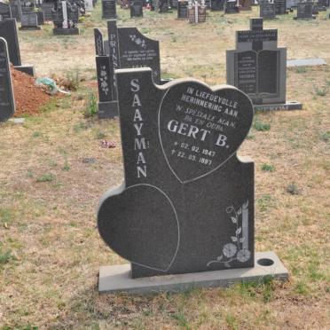 SAAYMAN Gert B. 1947-1997