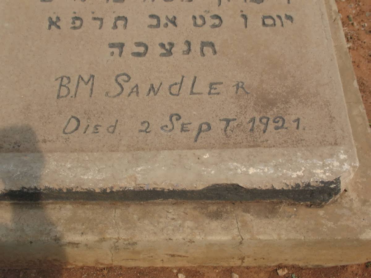 SANDLER B.M. -1921