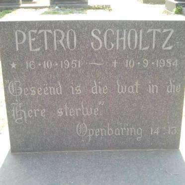 SCHOLTZ Petro 1951-1984
