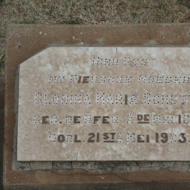 SCHUTTE Glodina Maria nee DE BEER 1849-1923