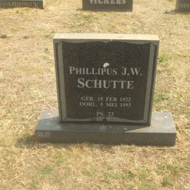 SCHUTTE Phillipus Jacobus Wilhelmus 1922-1993