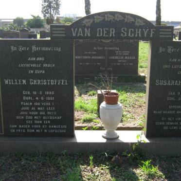 SCHŸF Willem Christoffel, van der 1895-1981 &amp; Susarah Johanna 1895-1975